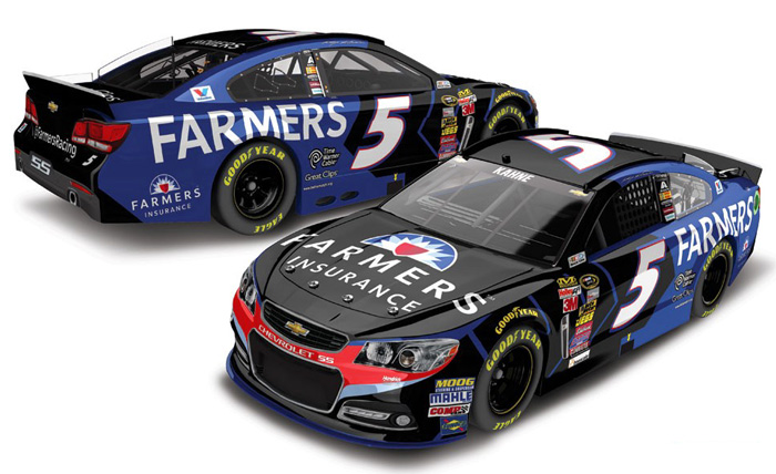 2015 Kasey Kahne #5 Farmers Insurance 1/64 Diecast