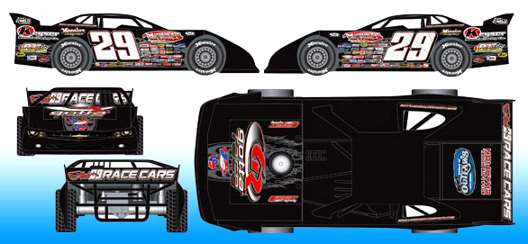 2015 Darrell Lanigan #29 Dirt Late Model 1/64 Diecast