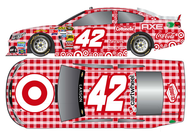 2015 Kyle Larson #42 Target Picnic Plaid 1/64 Diecast