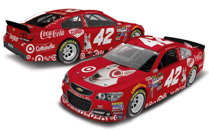 2015 Kyle Larson #42 Target Bullseye 1/64 Diecast