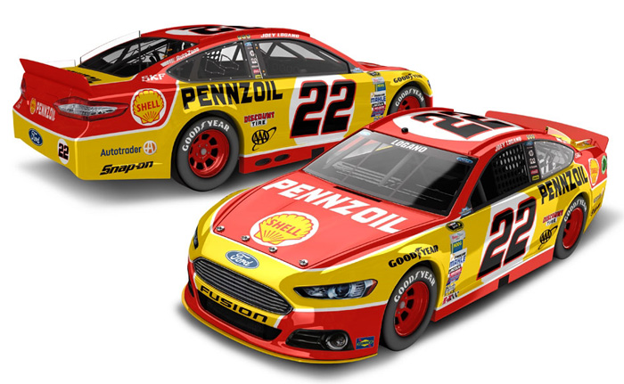 2015 Joey Logano #22 Shell - Darlington Throwback 1/64 Diecast