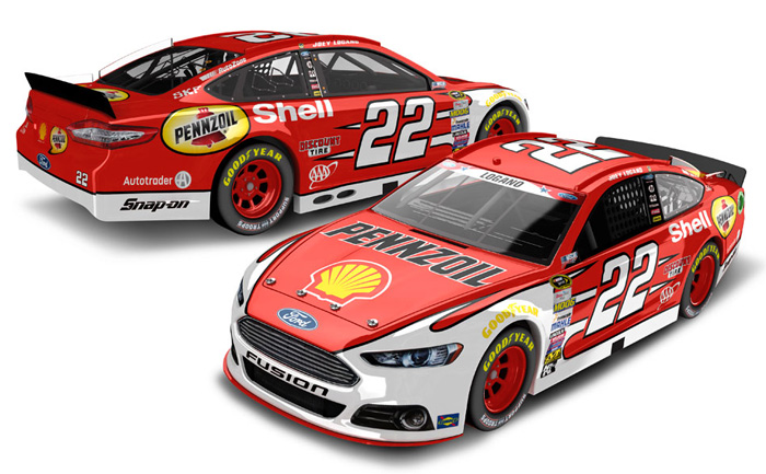 2015 Joey Logano #22 Shell-Pennzoil Red 1/64 Diecast