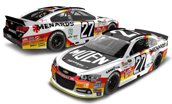 2015 Paul Menard #27 MOEN - Darlington Throwback Diecast