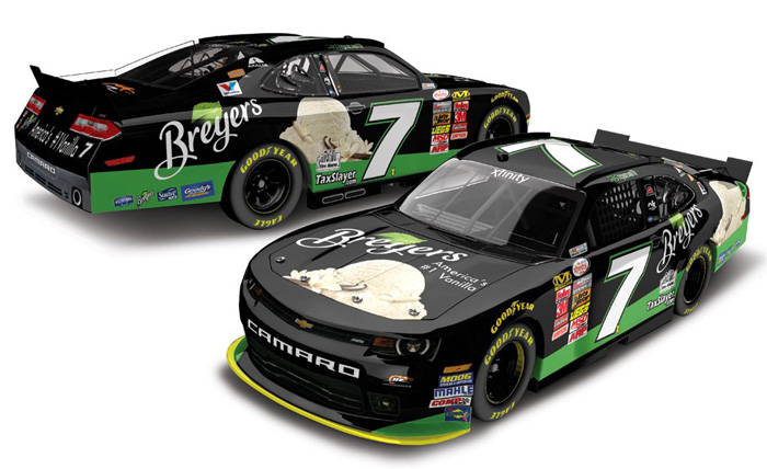 2015 Regan Smith #7 Breyers Diecast - Autographed