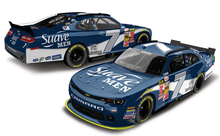 2015 Regan Smith #7 Suave Men Diecast - Autographed