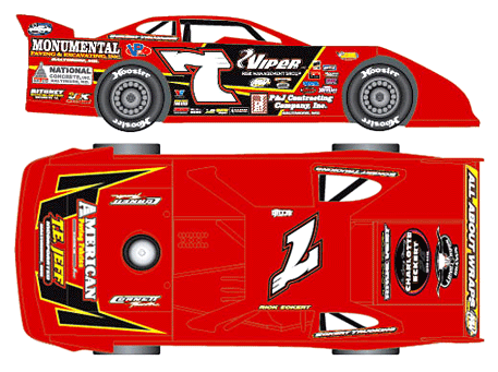 2015 Rick Eckert #7 American - Dirt Late Model 1/64 Diecast