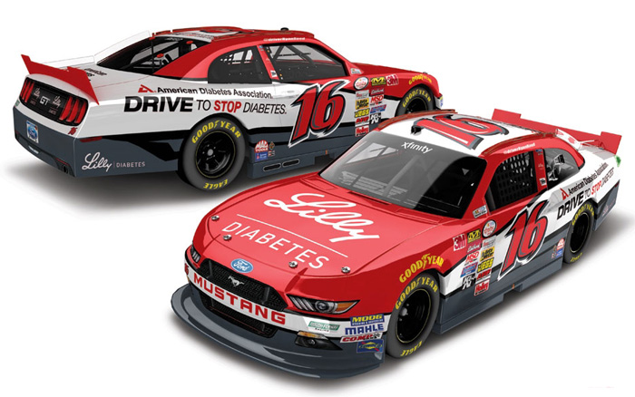 2015 Ryan Reed #16 Lilly Diabetes Diecast