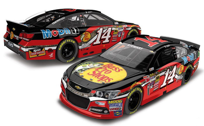 2015 Tony Stewart #14 Bass Pro Shops 1/64 Diecast