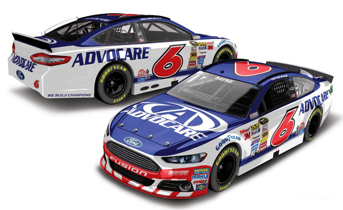 2015 Trevor Bayne #6 AdvoCare 1/64 Diecast