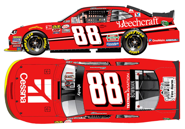 2016 Alex Bowman #88 Cessna Diecast - Autographed