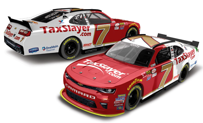2016 Justin Allgaier #7 TaxSlayer.com 1/64 Diecast