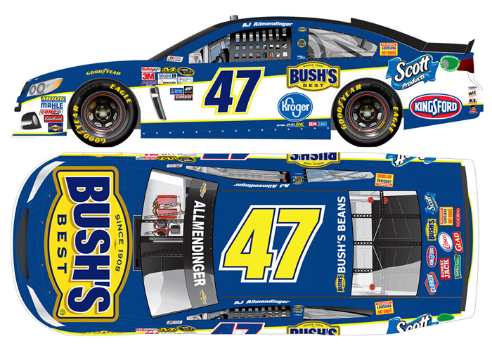 2016 A.J. Allmendinger #47 BUSH'S Beans 1/64 Diecast