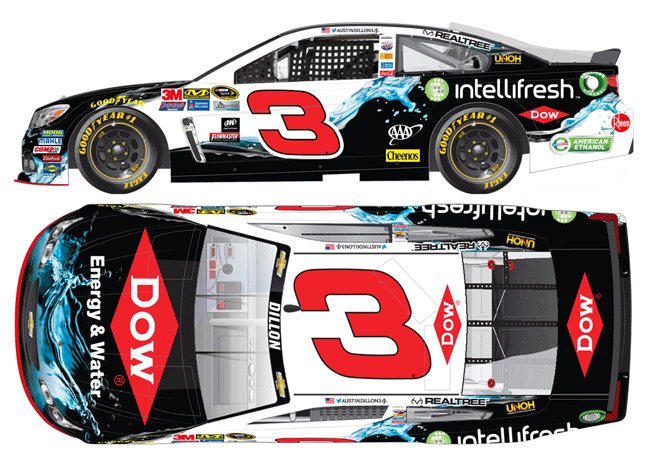 2016 Austin Dillon #3 Dow intellifresh 1/64 Diecast