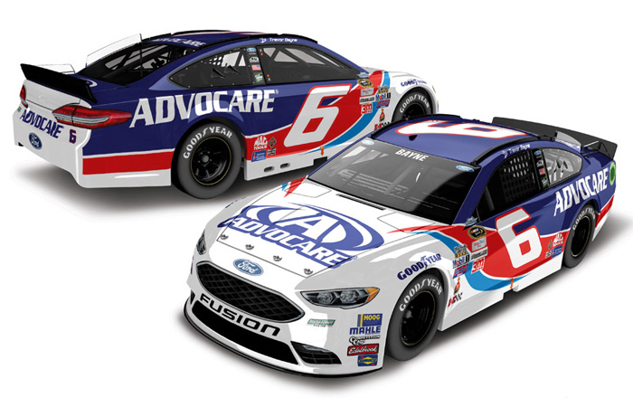 2016 Trevor Bayne #6 AdvoCare - Darlington 1/64 Diecast