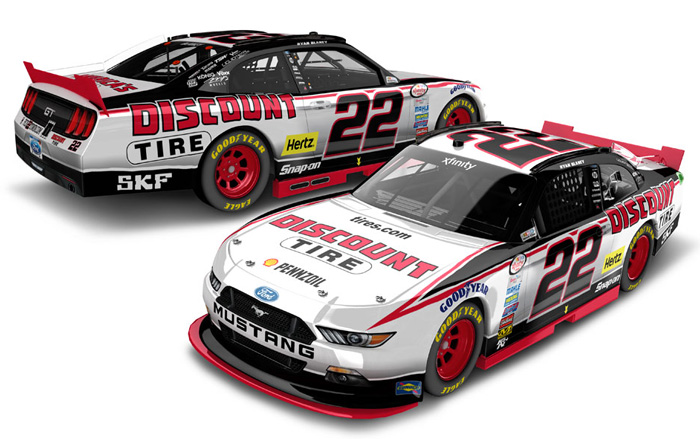 2016 Ryan Blaney #22 Discount Tire 1/64 Diecast