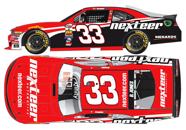 2016 Brandon Jones #33 Nexteer Automotive Diecast