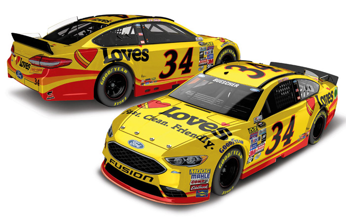 2016 Chris Buescher #34 Love's Travel Stops 1/64 Diecast