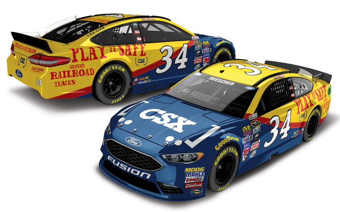 2016 Chris Buescher #34 CSX Play It Safe Diecast