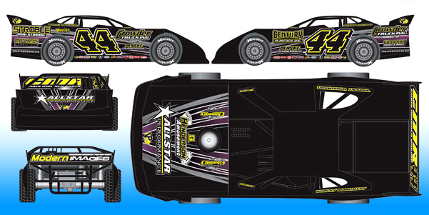 2016 Chris Madden #44 Dirt Late Model Diecast