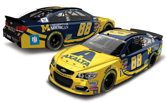 2016 Dale Earnhardt Jr #88 Axalta / University of Michigan Diecast
