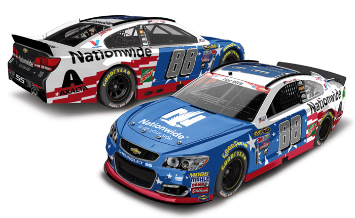 2016 Dale Earnhardt Jr #88 Nationwide - Stars & Stripes Diecast