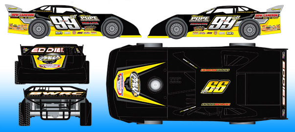 2016 Devin Moran #99m Dirt Late Model Diecast