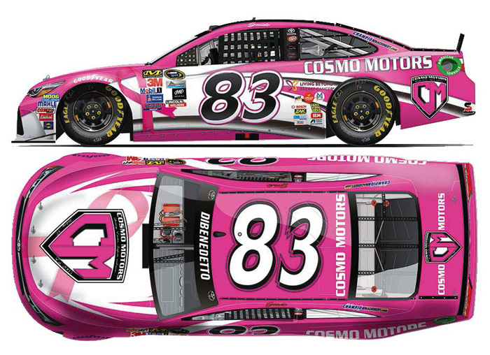 2016 Matt DiBenedetto #83 Cosmo Motors Pink 1/64 Diecast