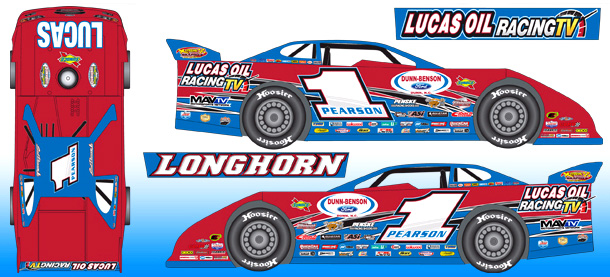2016 Earl Pearson Jr #1 Lucas Oil - Dirt Late Model Diecast
