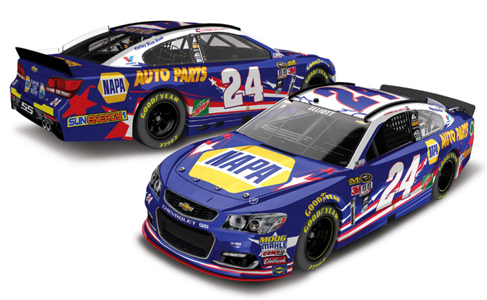 2016 Chase Elliott #24 NAPA - Patriotic Diecast