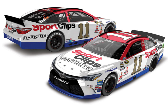 2016 Denny Hamlin #11 Sport Clips - Darlington 1/24 Diecast