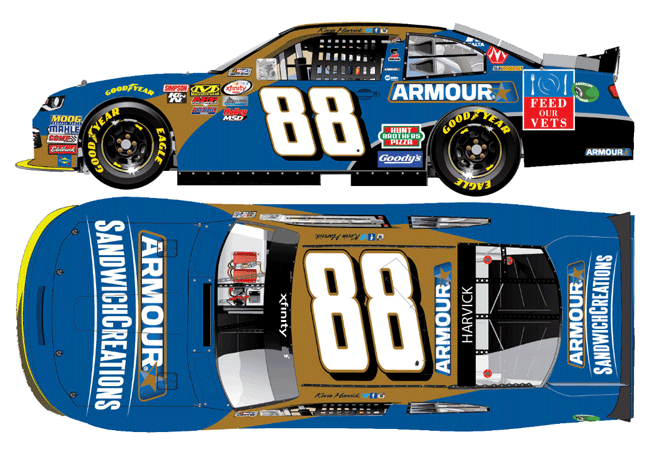 2016 Kevin Harvick #88 Armour Sandwich Creations 1/64 Diecast