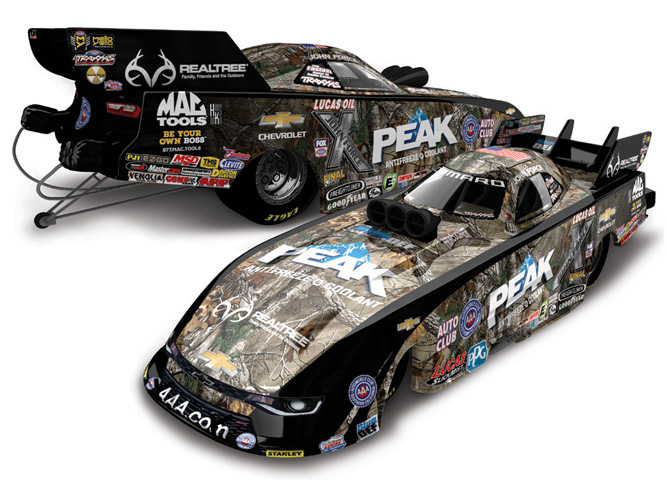 2016 John Force - PEAK / Realtree Camo NHRA Funny Car Diecast