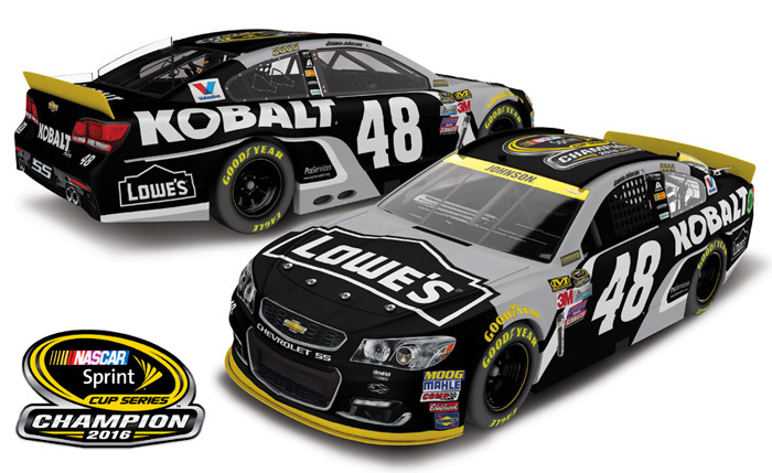 2016 Jimmie Johnson #48 Kobalt - NASCAR Sprint Cup Champ Diecast