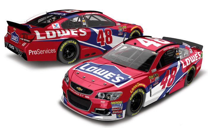 2016 Jimmie Johnson #48 Lowe's - Red Vest Diecast