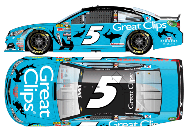 2016 Kasey Kahne #5 Great Clips - Shark Week Diecast