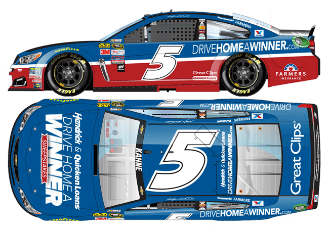 2016 Kasey Kahne #5 Hendrick & Quicken Loans Drive Home A Winner Diecast