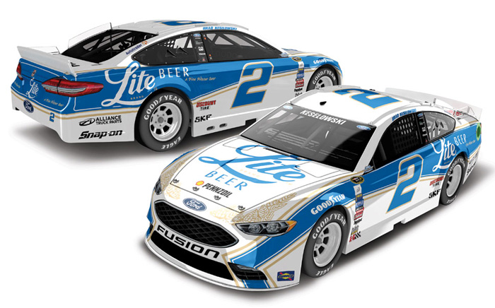 2016 Brad Keselowski #2 Miller Lite - Darlington Diecast