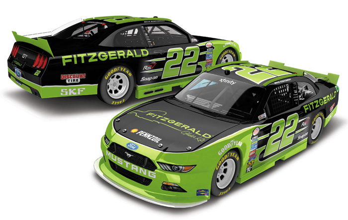 2016 Brad Keselowski #22 Fitzgerald 1/64 Diecast