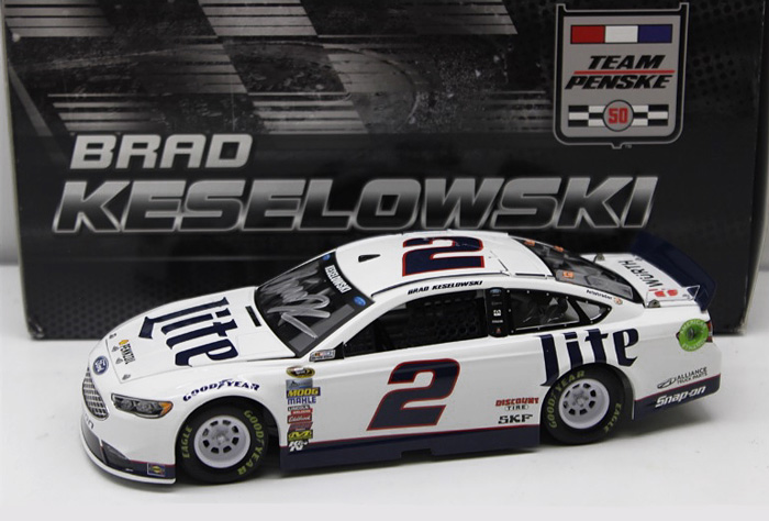 2016 Brad Keselowski #2 Miller Lite Diecast - Autographed