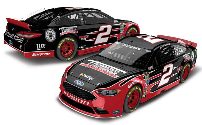 2016 Brad Keselowski #2 Thomas Built Buses Diecast