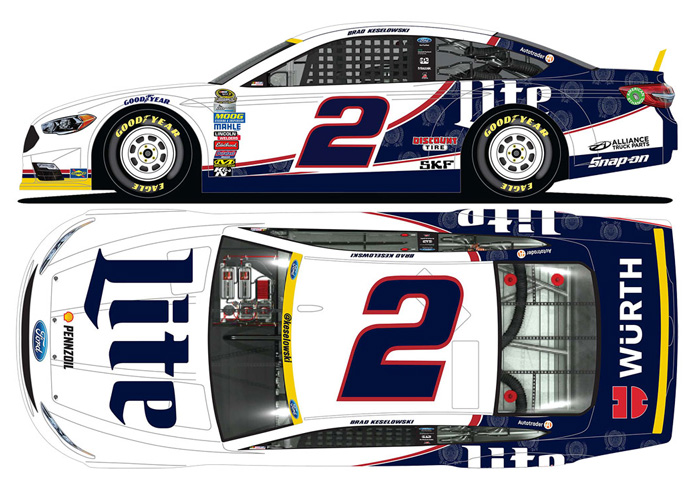 2016 Brad Keselowski #2 Miller Lite - Chase for the Sprint Cup Diecast