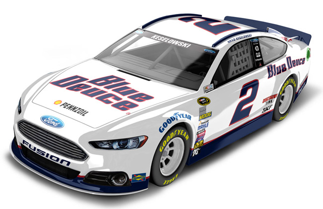 2016 Brad Keselowski #2 Blue Deuce - Youth Version 1/64 Diecast