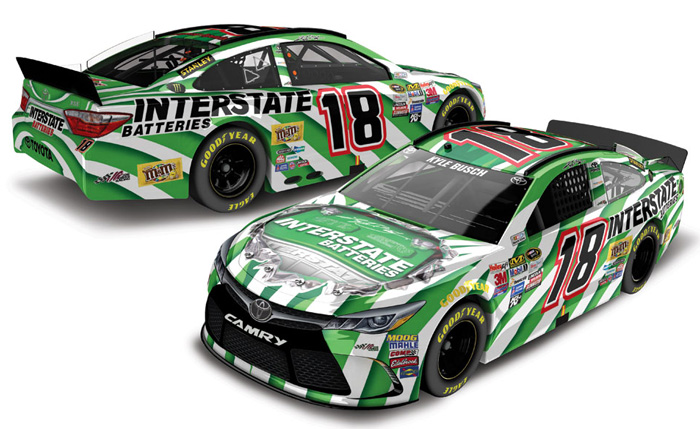 2016 Kyle Busch #18 Interstate Batteries 1/64 Diecast