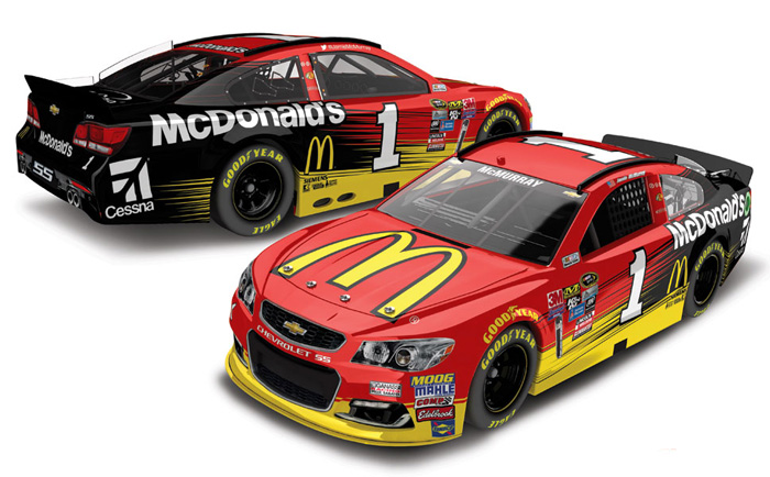 2016 Jamie McMurray #1 McDonald's 1/64 Diecast