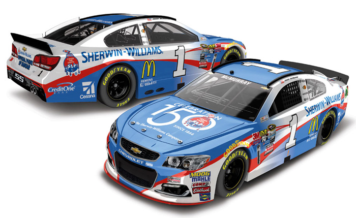 2016 Jamie McMurray #1 Sherwin-Williams Celebration 150 Diecast