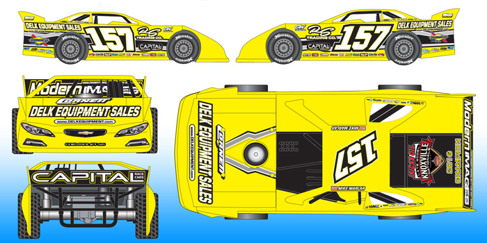 2016 Mike Marlar #157 Knoxville Nationals Champ - Dirt Late Model Diecast