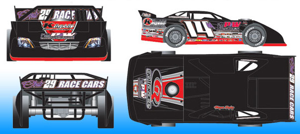 2016 Morgan Bagley #14M Gotta Race - Dirt Late Model Diecast