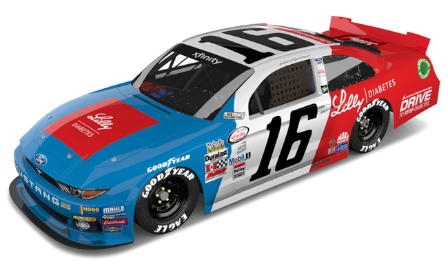 2016 Ryan Reed #16 Lilly Diabetes - Darlington 1/64 Diecast