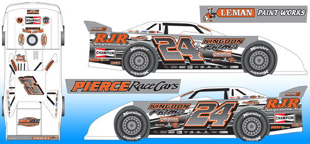 2016 Ryan Unzicker #24 Dirt Late Model 1/64 Diecast