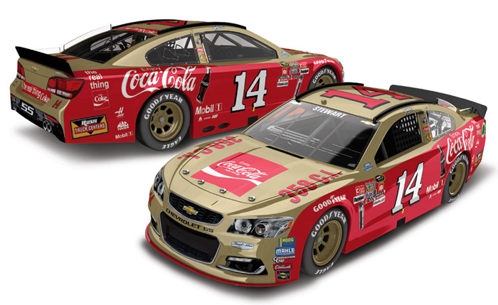 2016 Tony Stewart #14 Coca-Cola - Darlington 1/64 Diecast